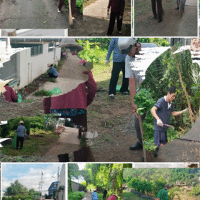 Ra quân tổng vệ sinh môi trường tại khu phố 6 phường Trung An